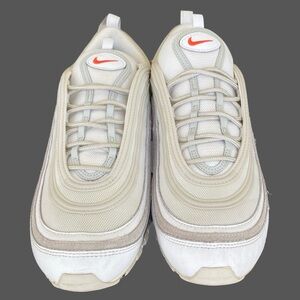 MEN'S NIKE AIR MAX 97 CASUAL SHOES sz 13 in White/grey trim